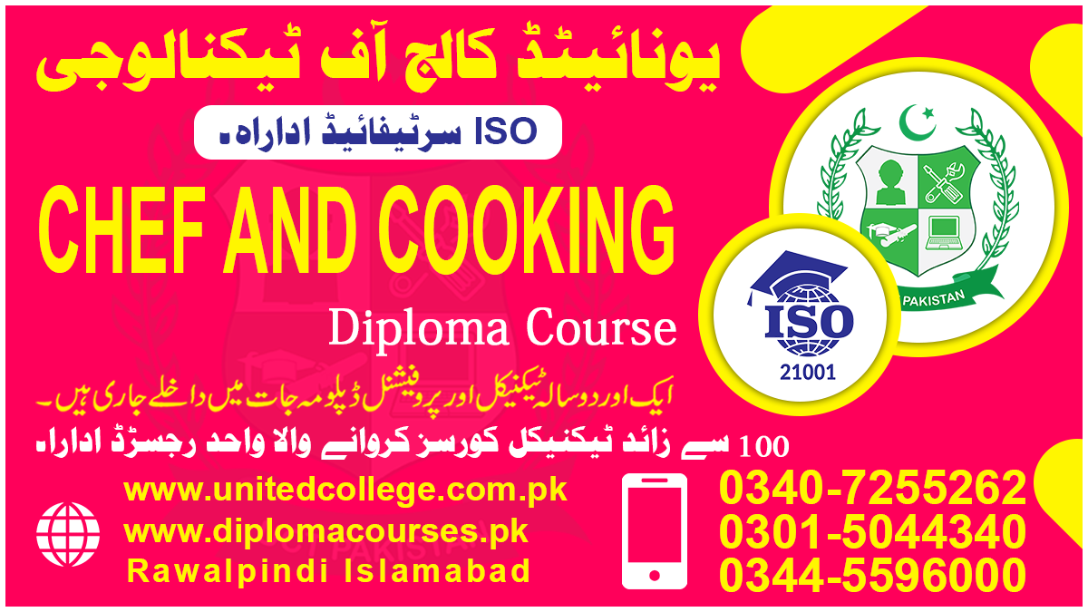 CHEF AND COOKING COURSE IN PAKISTAN