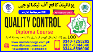 QUALITY CONTROL COURSE IN GILGIT PAKISTAN