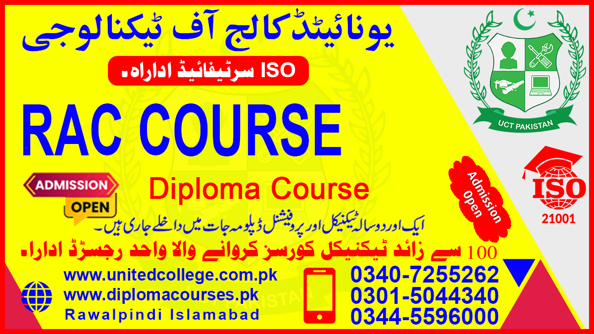 REFRIGERATION AND AIR CONDITIONING COURSE IN PAKISTAN
