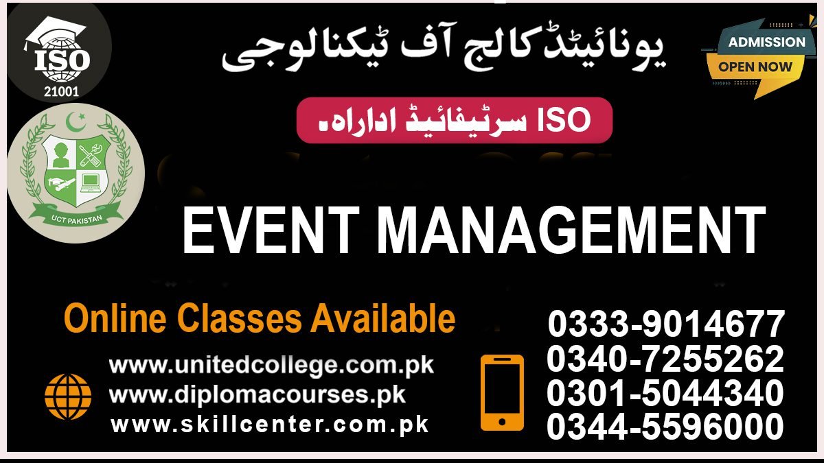 Event Management Course in Rawalpindi 18 EVENT MANAGEMENT COURSE