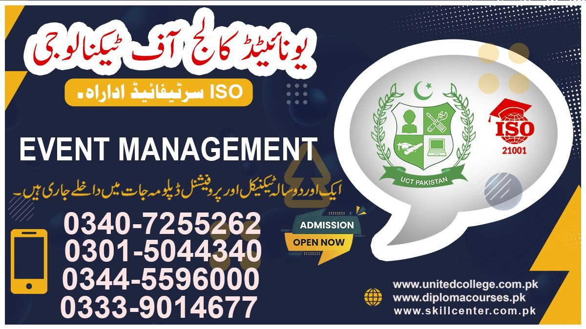 Event Management Course in Rawalpindi 16 EVENT MANAGEMENT COURSE