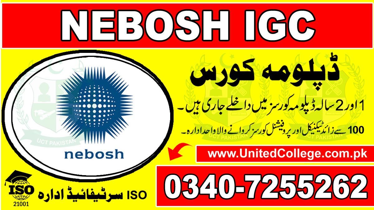 NEBOSH COURSE IN PAKISTAN