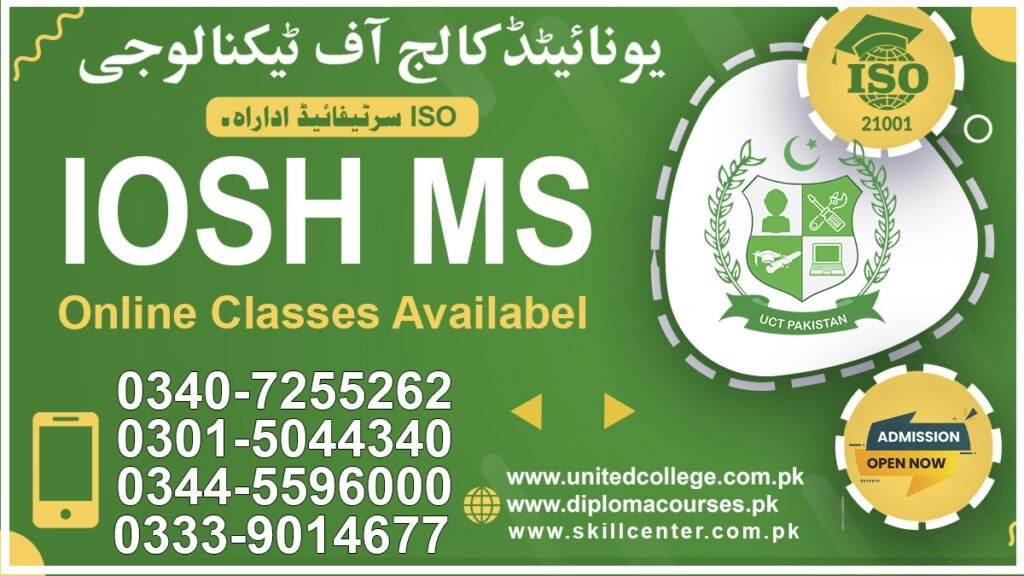 Iosh Ms Course in Hyderabad 0340-7255262 2 Iosh Ms Course in Hyderabad